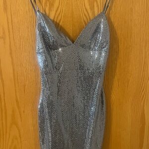 Light Blue Sequin Dress